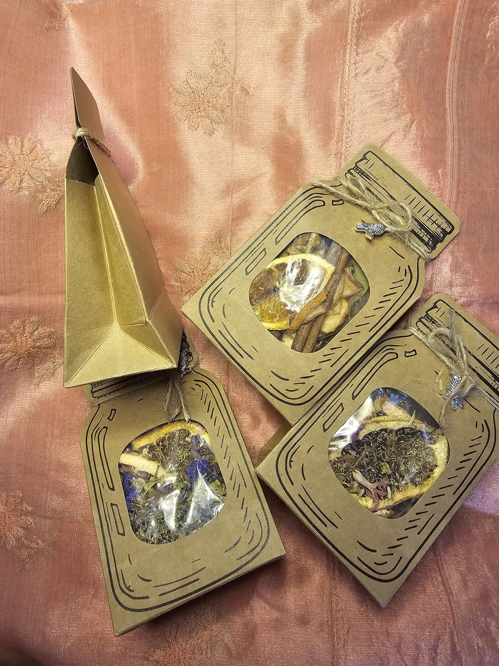 Natural Dried Herbs Stove Top Simmer Scents 4 Pack - - Picture 4 of 4